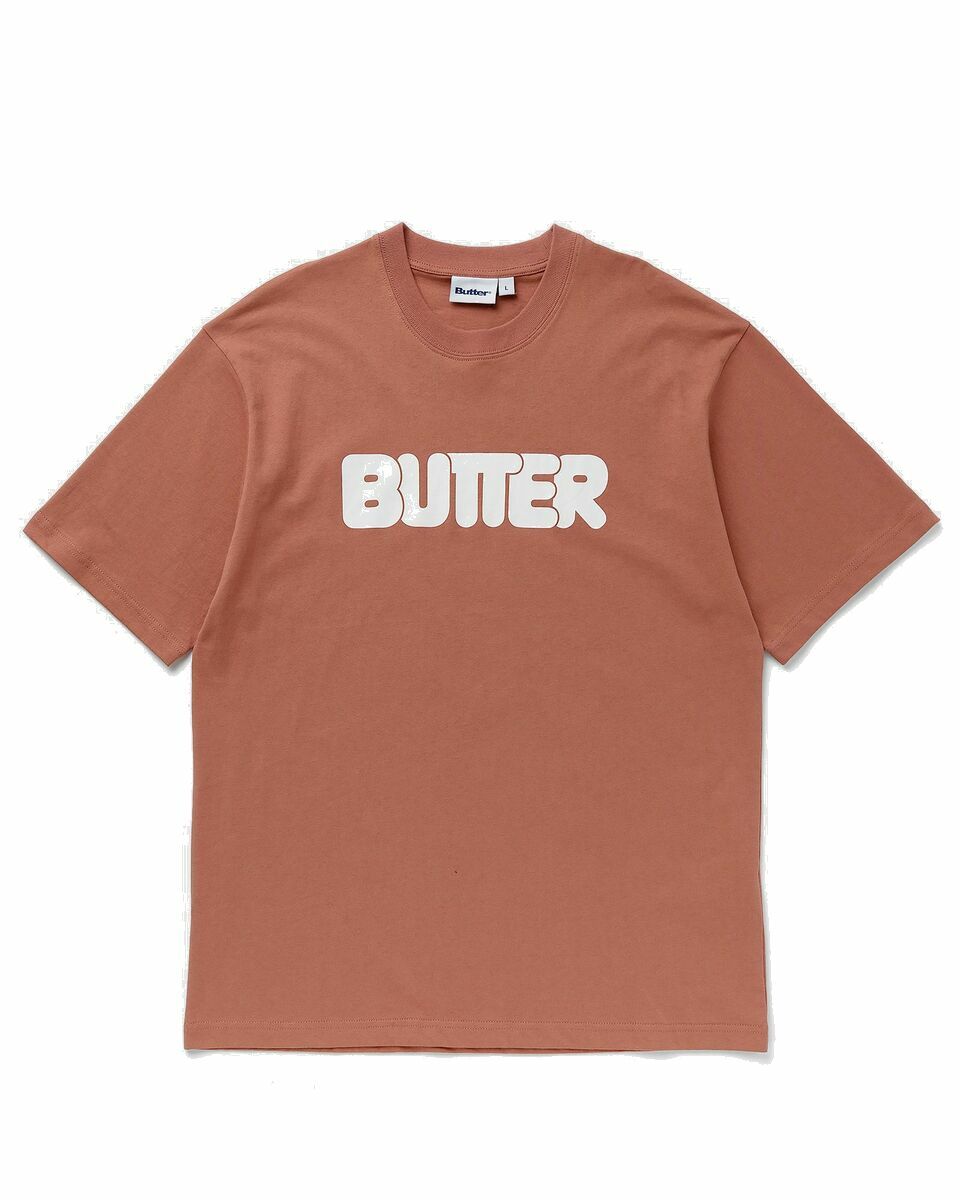 Photo: Butter Goods Rounded Logo Tee Brown - Mens - Shortsleeves