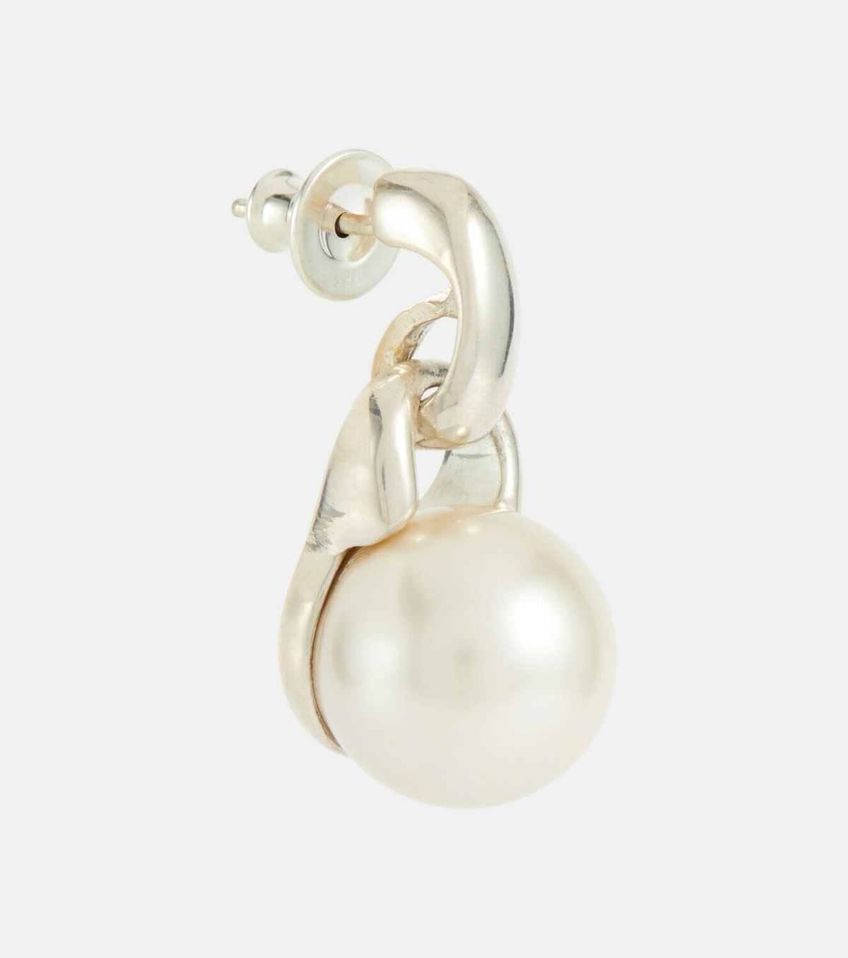 Sophie Buhai Everyday sterling silver and crystal pearl drop earrings ...