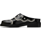 Simone Rocha Black Floral Lace Mule Loafers