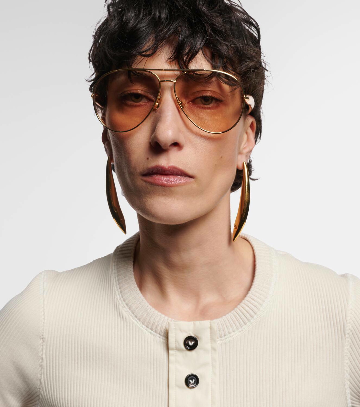Bottega Veneta Sardine aviator sunglasses Bottega Veneta display picture 1
