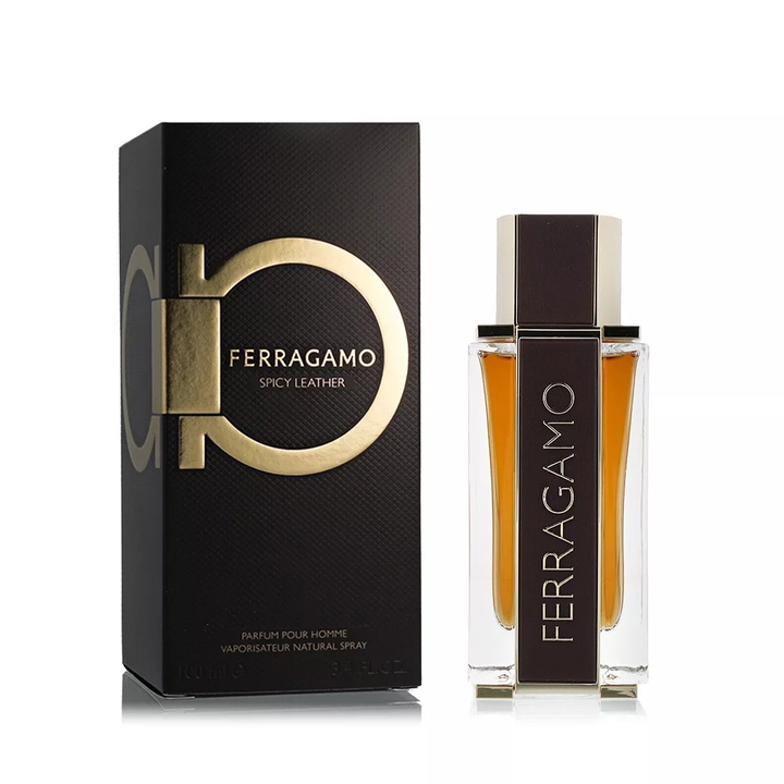 Photo: Salvatore Ferragamo Mens Spicy Leather EDP Spray 3.4 oz Fragrances 8052464895748