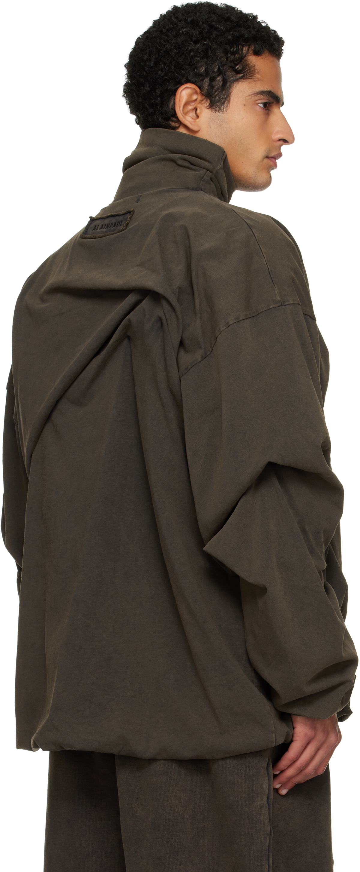 ALAINPAUL Brown Movement Turtleneck