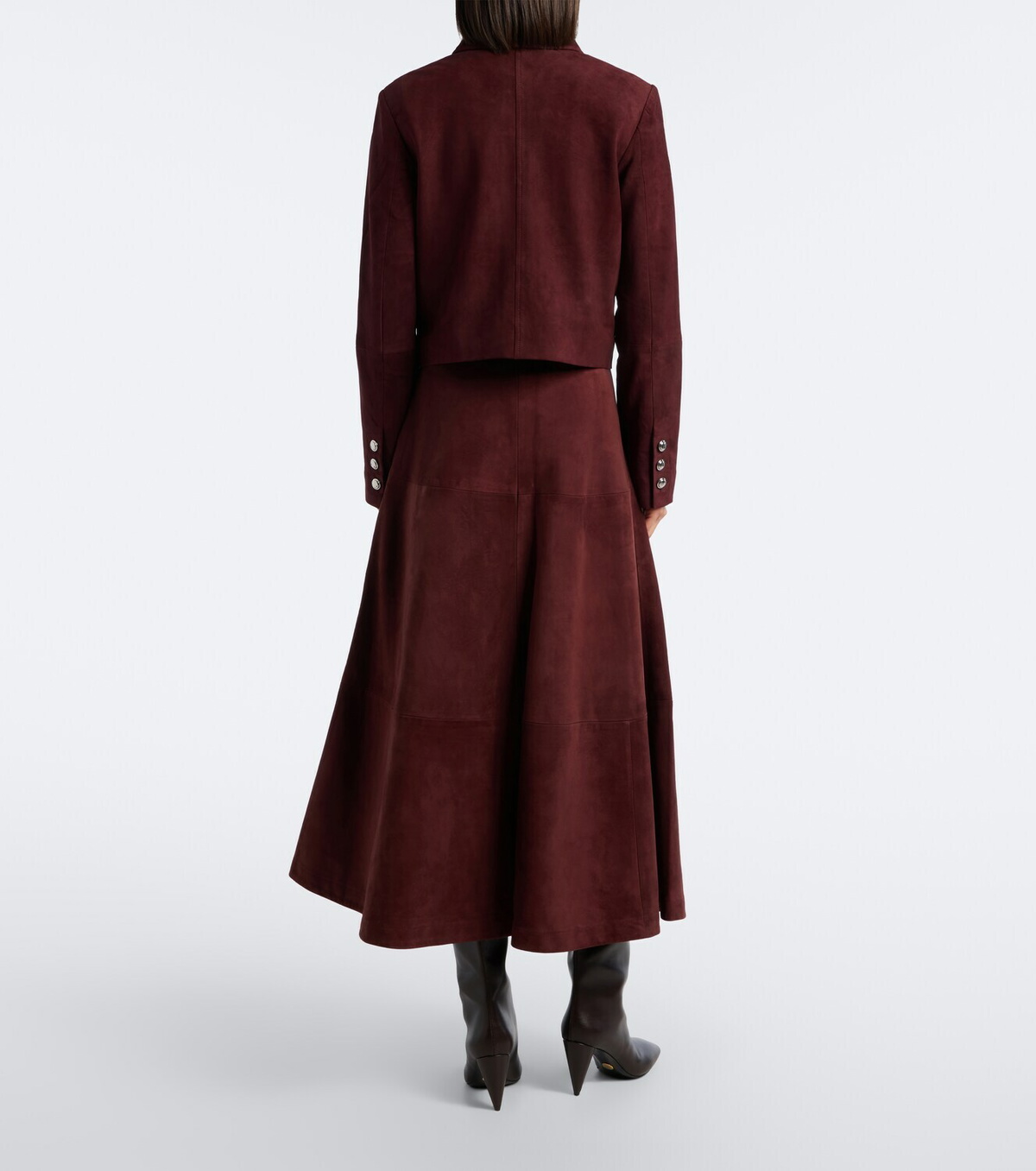 Altuzarra Varda suede maxi skirt