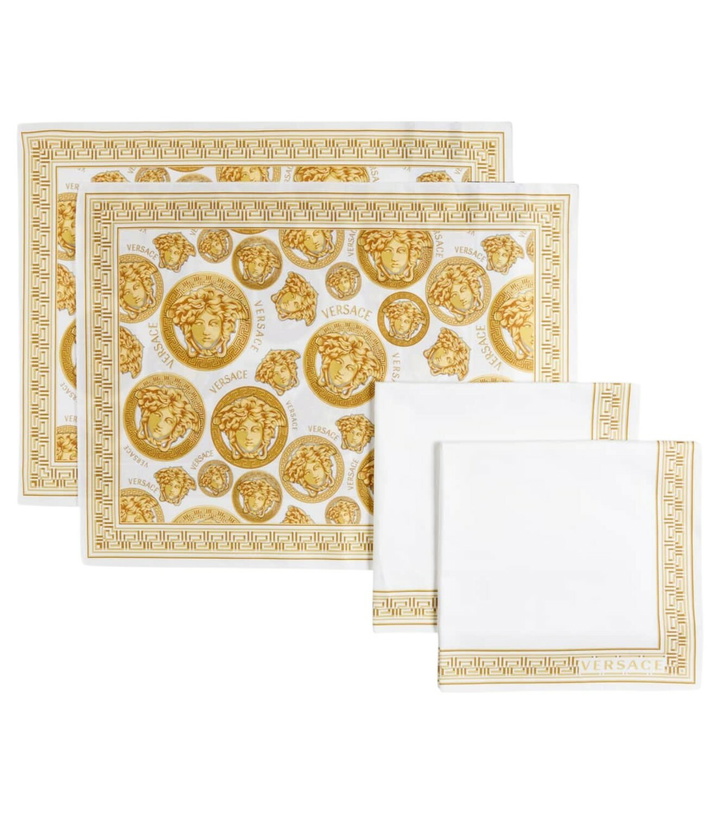Photo: Versace Home Medusa Amplified set of 2 napkins and placemats