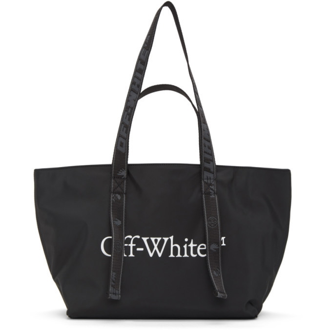 Photo: Off-White Black Nylon Small Commercial Tote