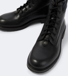 Burberry Burberry Check leather ankle boots