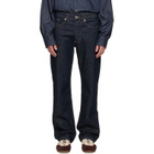 Dries Van Noten Blue Straight Jeans