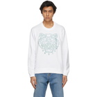 Kenzo White Classic Tiger Sweatshirt