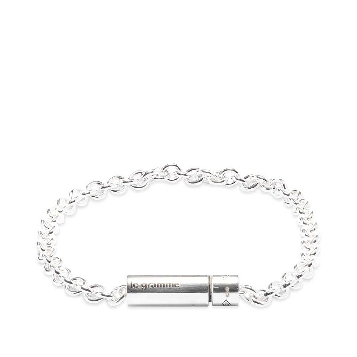 Photo: Le Gramme Polished Chain Cable Bracelet - Silver 11g