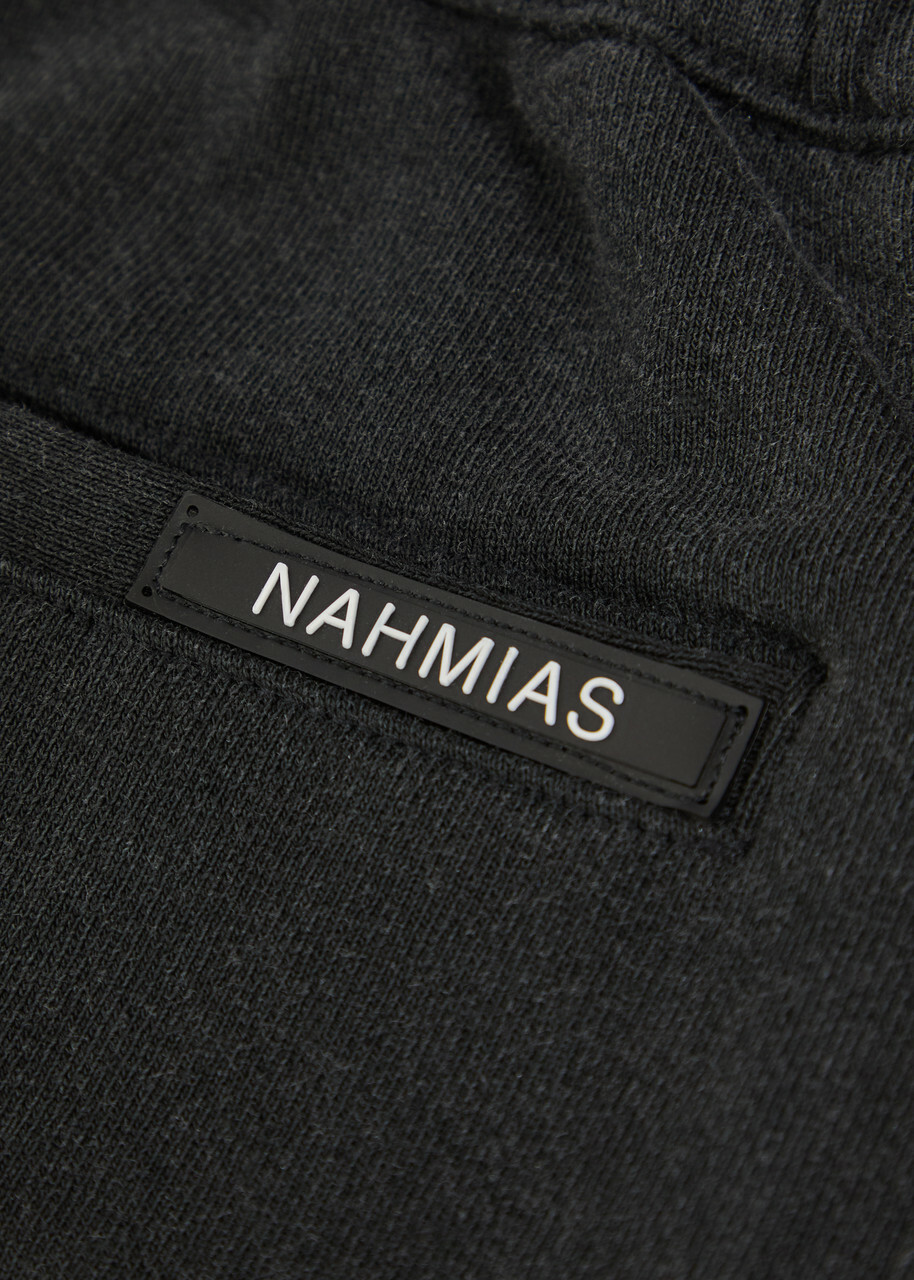 Nahmias Heavy Panelled Cotton Sweatpants Black