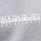 Napapijri Men's Box Logo Crew Sweat in Medium Grey Melange