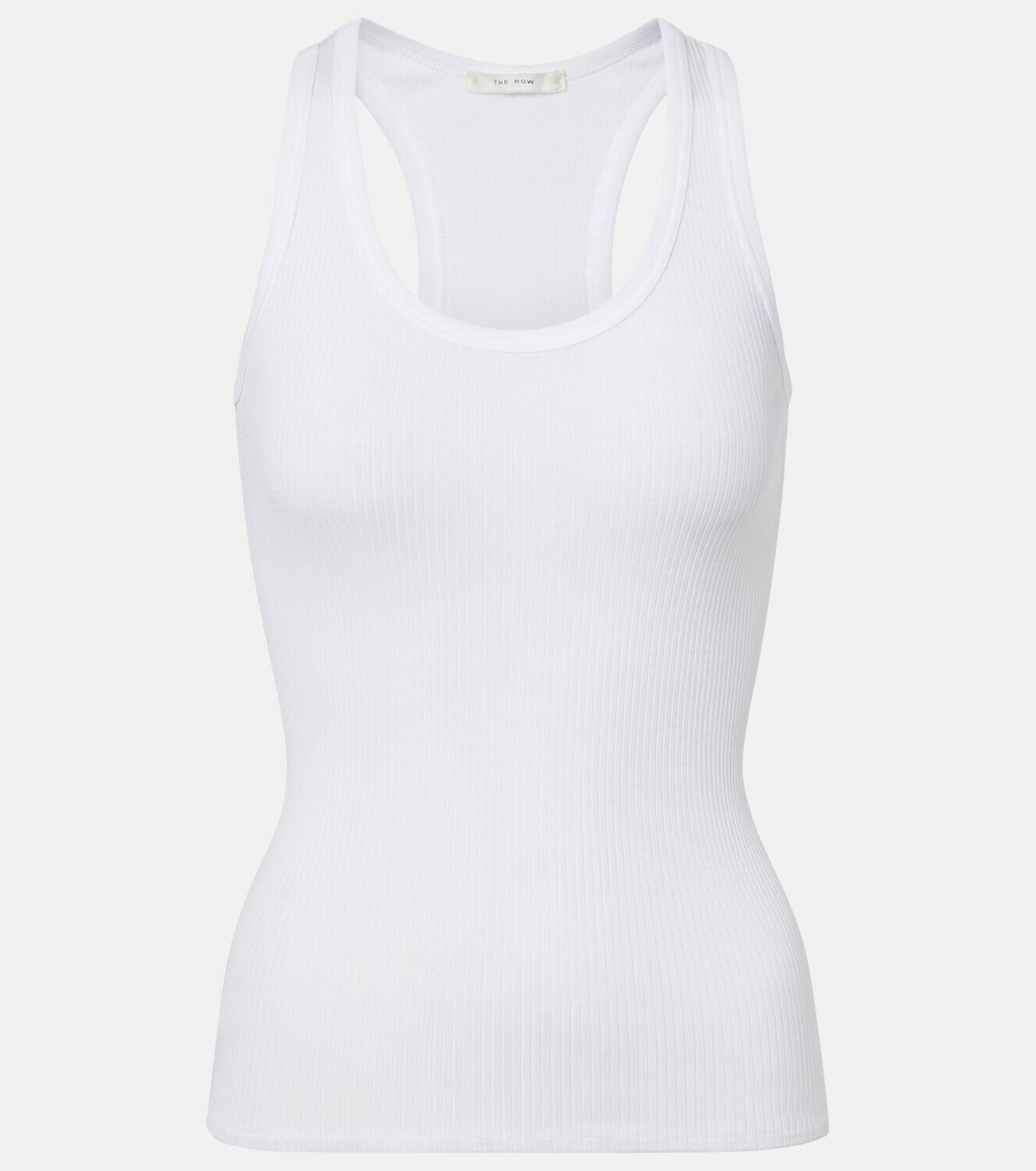 The Row Cendrea ribbed-knit cotton tank top