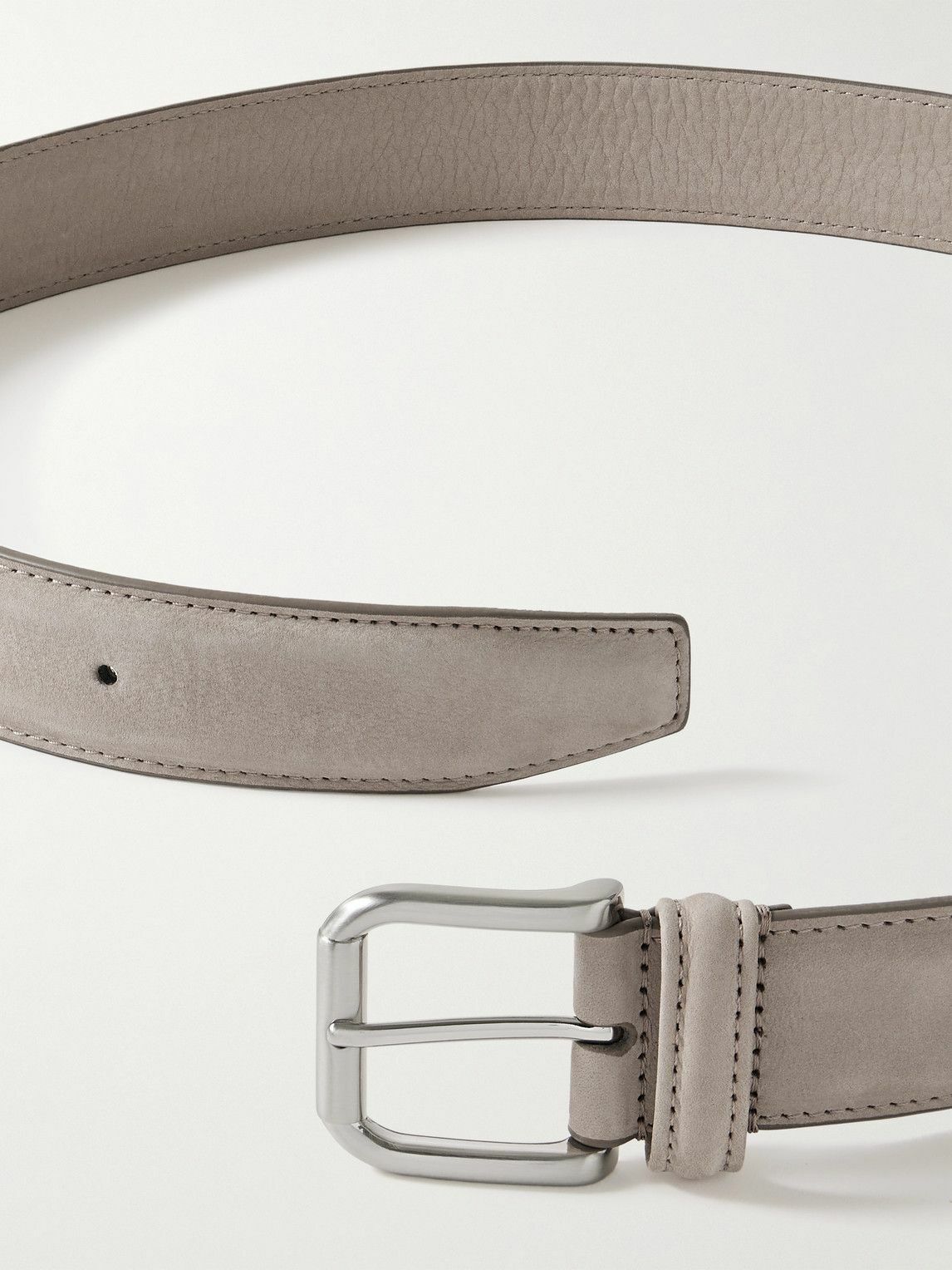Anderson's - 3.5cm Nubuck Belt - Brown