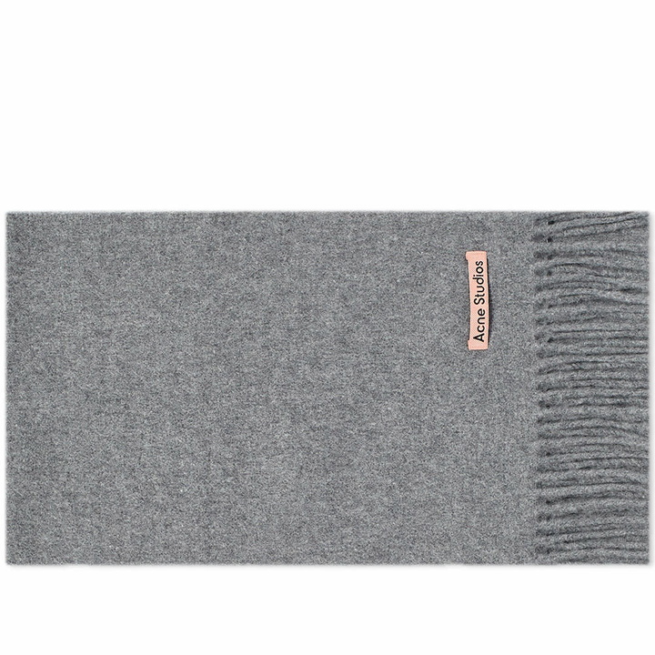 Photo: Acne Studios Men's Canada Skinny New Scarf in Grey Melange