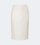 Gucci Silk faille pencil skirt