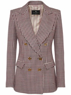 ETRO Wool Blend Suiting Double Breast Jacket