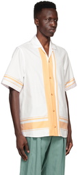 King & Tuckfield White Cotton Short Sleeve Shirt