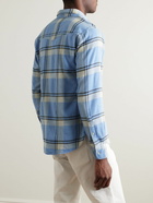 Officine Générale - Giacomo Checked Cotton Shirt - Blue