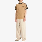 Adidas 3-Stripes T-Shirt in Cardboard/Black
