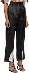 Bianca Saunders Black Vented Lounge Pants