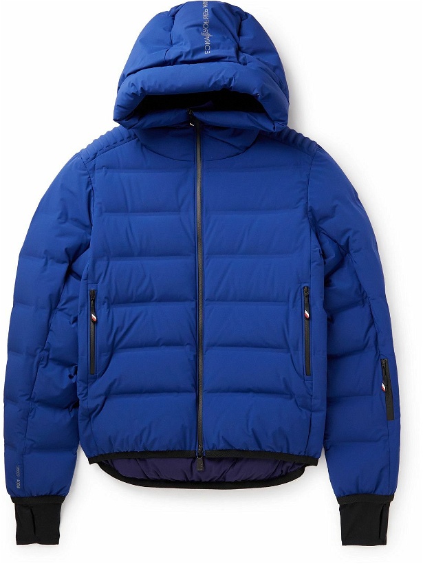 Photo: Moncler Grenoble - Lagorai Quilted Shell Hooded Down Ski Jacket - Blue