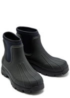 Kassl Editions X Tretorn Marie Rubber Ankle Boots Black
