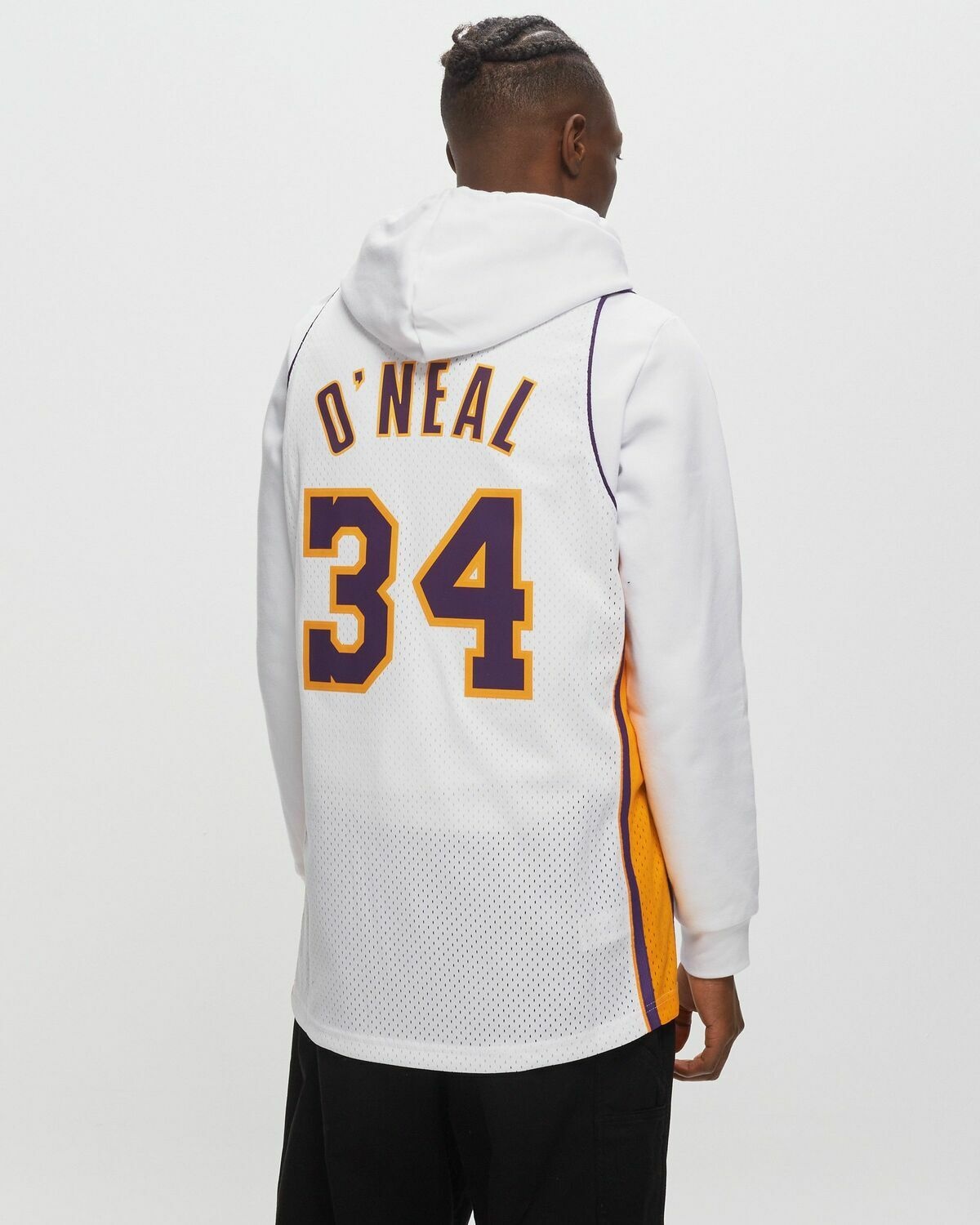 Mitchell & Ness Nba Swingman Jersey Los Angeles Lakers Alternate 2002 03 Shaquille O'neal #34 White - Mens - Jerseys