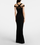 Nensi Dojaka Draped maxi dress