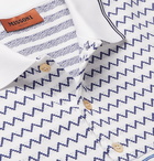 Missoni - Space-Dyed Cotton Polo Shirt - Blue