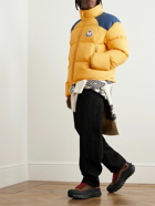 Moncler Genius - Palm Angels Nevis Logo-Appliquéd Quilted Shell Down Jacket - Yellow