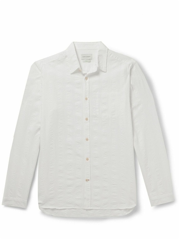Photo: Oliver Spencer - New York Striped Organic Cotton Shirt - White