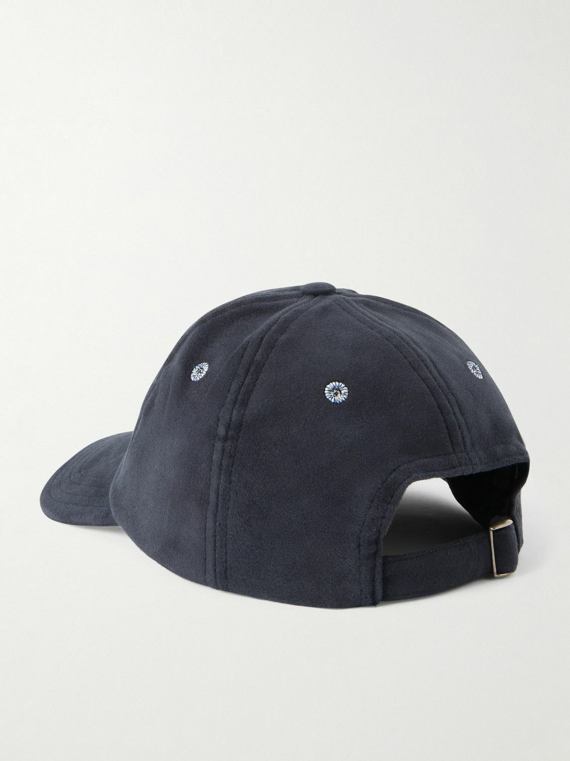 Drake's - Appliquéd Cotton-Moleskin Baseball Cap