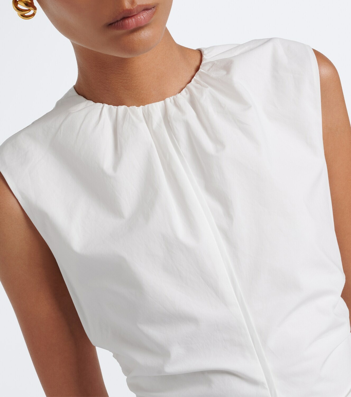 SIR Klara ruched cotton minidress