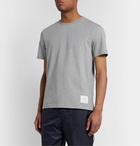 Thom Browne - Printed Cotton-Jersey T-Shirt - Gray