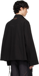 Professor.E Black Poncho Jacket