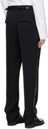 SAPIO Black Creased Trousers