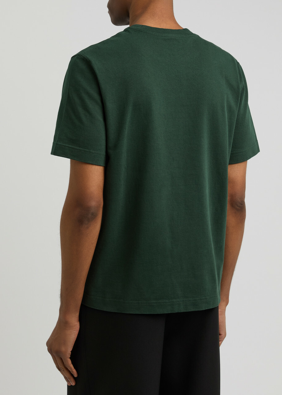 Jacquemus Le T-Shirt Gros Grain Cotton T-shirt Dark Green