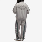 Adidas x SFTM Jacket in Dove Grey/Collegiate Green