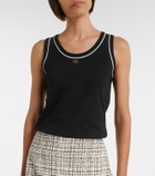 Valentino VLogo cotton jersey tank top