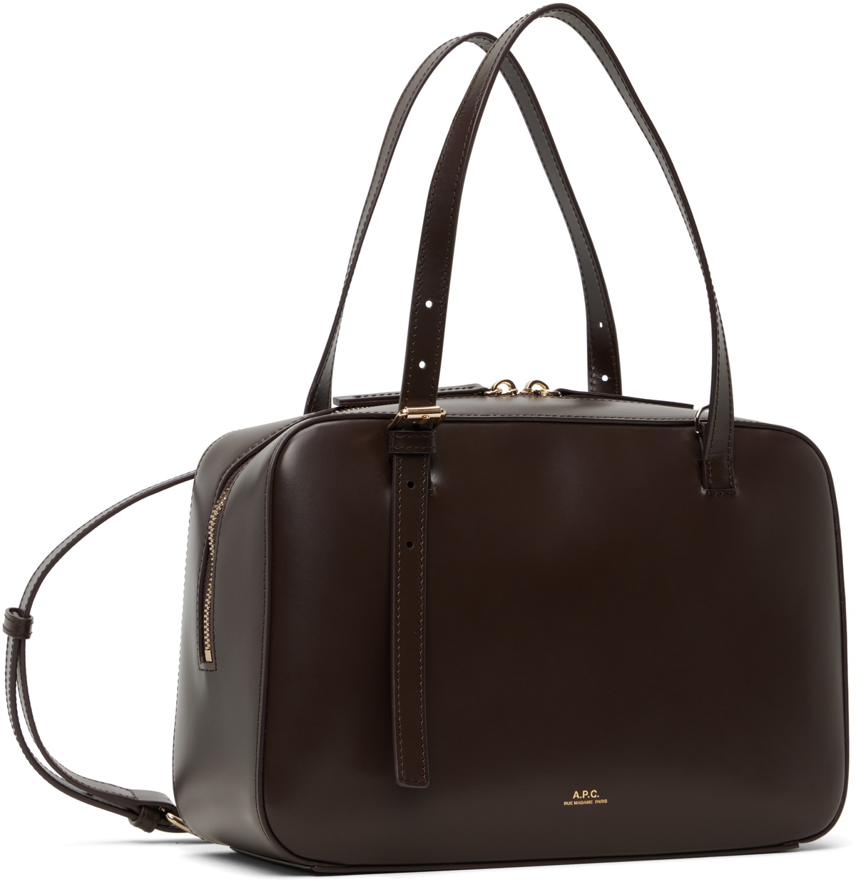 A.P.C. Brown Virginie Box Bag