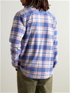Faherty - Legend™ Checked Recycled Knitted Shirt - Blue