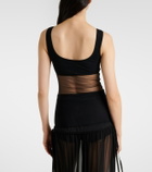 Nensi Dojaka Semi-sheer tank top