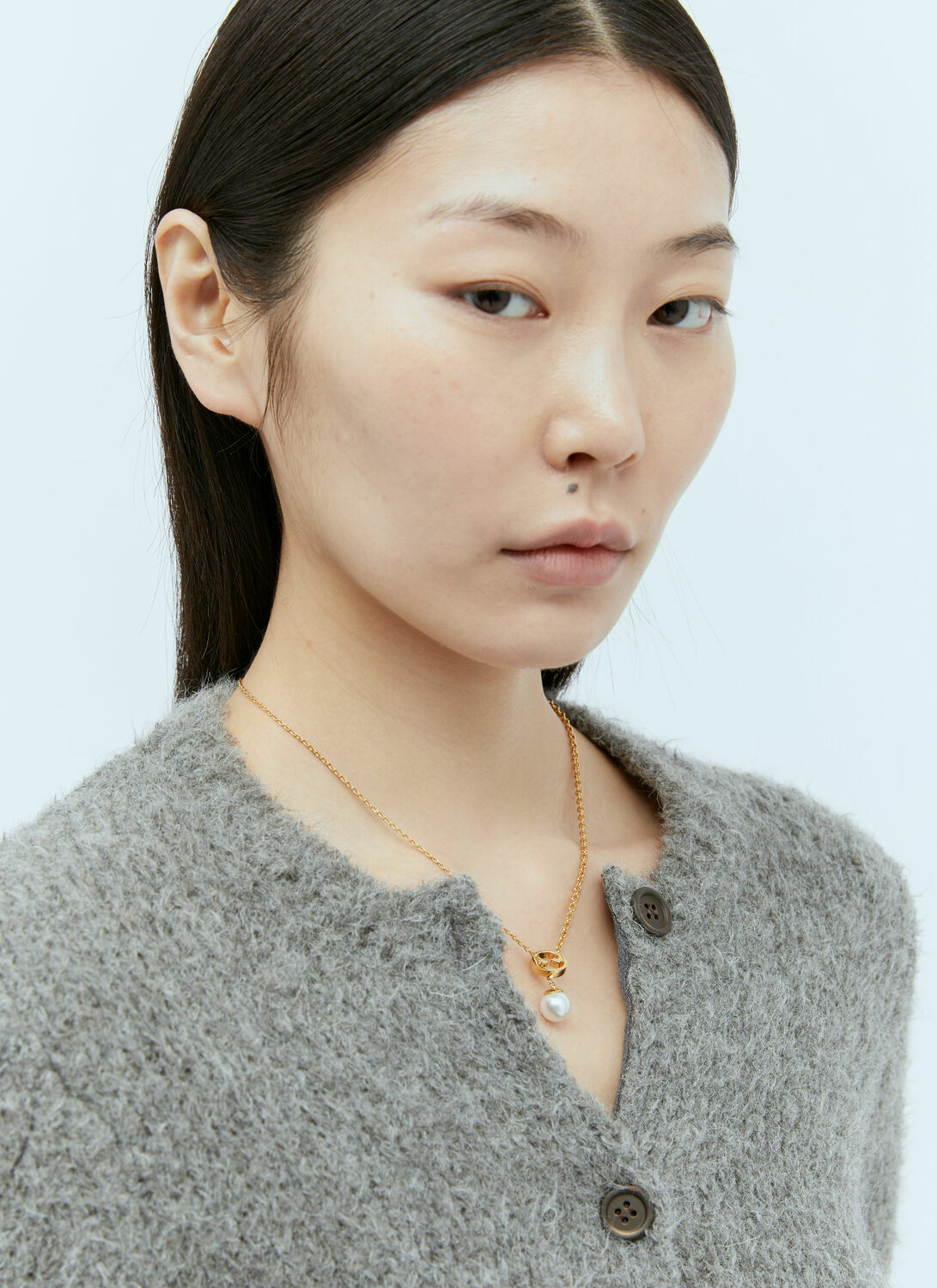 Gucci Blondie Pearl Drop Necklace