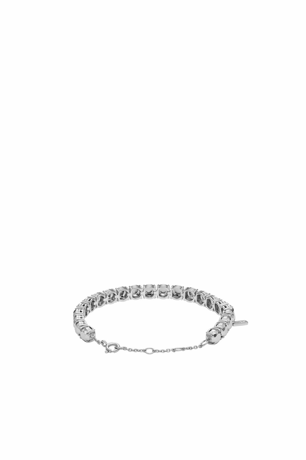 Diesel Sterling Silver Diamond Cut Bracelet - Bracelets - Unisex - Silver