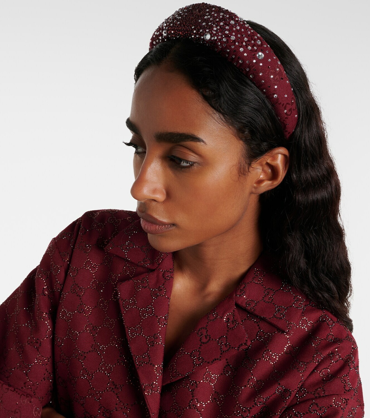 Gucci GG crystal-embellished headband