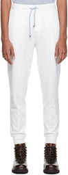 Brunello Cucinelli Off-White Crête Lounge Pants