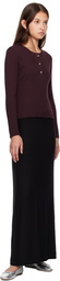 LESET Black Lauren High Waist Maxi Skirt