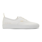 Common Projects White Four Hole Leather Low Sneaker