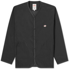 Danton Men's Shirt Cardigan in Black