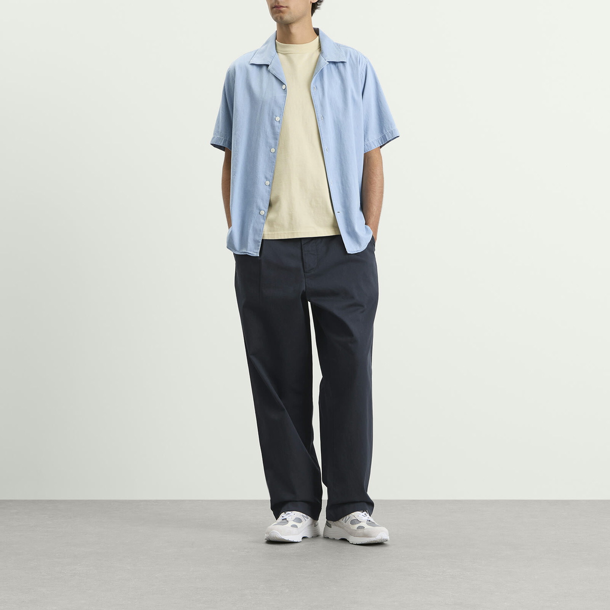 Universal Works Men's Twill Duke Pant in Navy